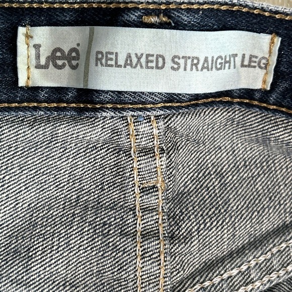 Lee Men's Blue Jeans Straight Leg Baggy Loose fit 38x30 - Picture 5 of 14